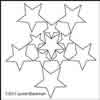 Digital Quilting Design Star of Stars by Lynne Blackman.