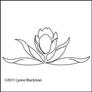 Digital Quilting Design Tulip Triangle by Lynne Blackman.