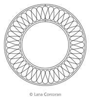 Digital Quilting Design Candy Wreath 40 by Lana Corcoran.