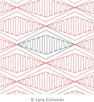Digital Quilting Design Diamond Bit Fill by Lana Corcoran.