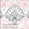 Digital Quilting Design Patrician Petals by Lana Corcoran.