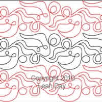 Digital Quilting Design Crazy Paisley by Leah Day.