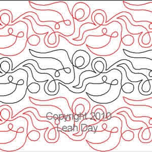 Digital Quilting Design Crazy Paisley by Leah Day.