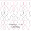 Digital Quilting Design Loopy Hearts by Leah Day.
