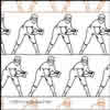 Digital Quilting Design Baseball Pitcher Ready by LauraLee Fritz.