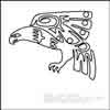 Digital Quilting Design Eagle Totem Design by LauraLee Fritz.