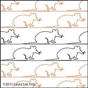 Digital Quilting Design Mouse 1 by LauraLee Fritz.