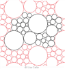 Digital Quilting Design Bubblelicious Large by Lisa Calle.