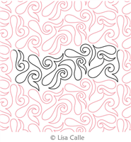Digital Quilting Design Paisley Swirl by Lisa Calle.
