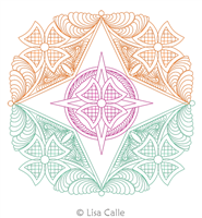 Digital Quilting Design Renaissance Wholecloth by Lisa Calle.