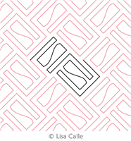 Digital Quilting Design String Theory by Lisa Calle.