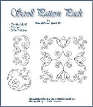 Digital Quilting Design Scroll Pattern Pack by Linda Lawson.