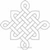 Digital Quilting Design Celtic Knot Block by Leona McCann.