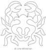 Digital Quilting Design Cancer Motif by Lone Minkkinen