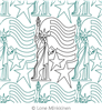 Digital Quilting Design Lady Liberty by Lone Minkkinen