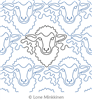 Sheepish by Lone Minkkinen. This image demonstrates how this computerized pattern will stitch out once loaded on your robotic quilting system. A full page pdf is included with the design download.