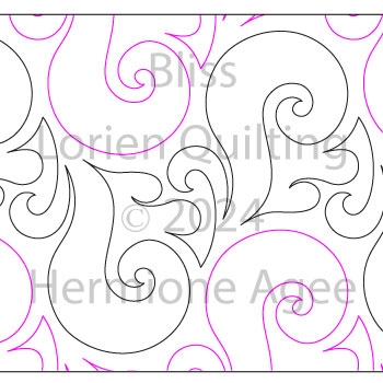 Digital Quilting Design Bliss by Lorien Quilting.