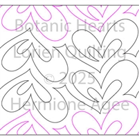 Arbor Trail by Lorien Quilting. This image demonstrates how this computerized pattern will stitch out once loaded on your robotic quilting system. A full page pdf is included with the design download.