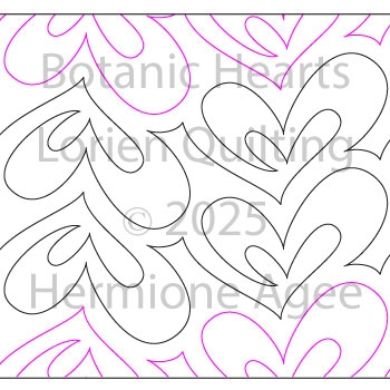Arbor Trail by Lorien Quilting. This image demonstrates how this computerized pattern will stitch out once loaded on your robotic quilting system. A full page pdf is included with the design download.
