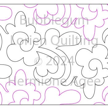 Digital Quilting Design Bubblegum by Lorien Quilting.