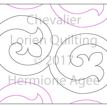 Digital Quilting Design Chevalier by Lorien Quilting.
