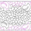 Digital Quilting Design Dahlia by Lorien Quilting.