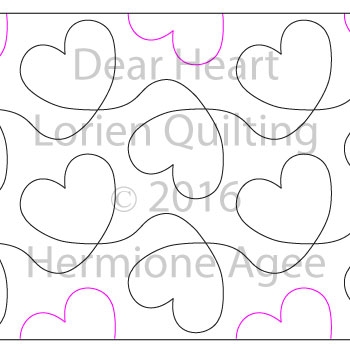 Digital Quilting Design Dear Heart by Lorien Quilting.