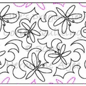 Digital Quilting Design Ellie's Dragonflies by Lorien Quilting.