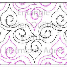 Digital Quilting Design Entangle by Lorien Quilting.