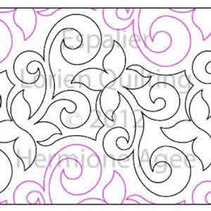 Digital Quilting Design Espalier by Lorien Quilting.