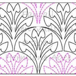 Digital Quilting Design Fantail by Lorien Quilting.