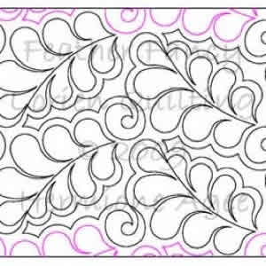 Digital Quilting Design Feather Fancy by Lorien Quilting.
