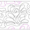 Digital Quilting Design Flutter by Lorien Quilting.