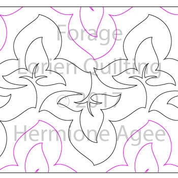 Digital Quilting Design Forage by Lorien Quilting.