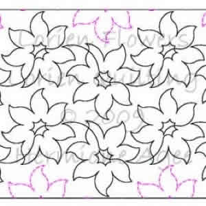 Digital Quilting Design Lorien Flowers by Lorien Quilting.