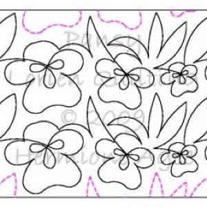 Digital Quilting Design Lorien's Pansy by Lorien Quilting.