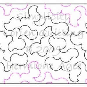 Digital Quilting Design Simplicity by Lorien Quilting.