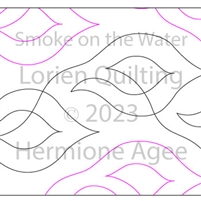 Smoke on the Water by Lorien Quilting. This image demonstrates how this computerized pattern will stitch out once loaded on your robotic quilting system. A full page pdf is included with the design download.