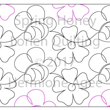 Digital Quilting Design Spring Honey by Lorien Quilting.