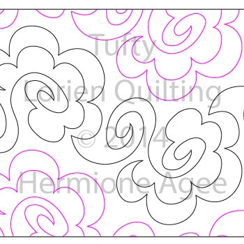 Digital Quilting Design Tufty by Lorien Quilting.