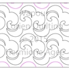 Digital Quilting Design Vapour by Lorien Quilting.
