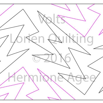Digital Quilting Design Volts by Lorien Quilting.