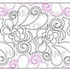 Digital Quilting Design Wedding Bouquet by Lorien Quilting.