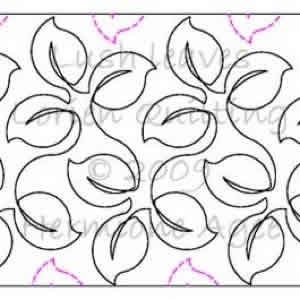 Digital Quilting Design Lush Leaves by Lorien Quilting.