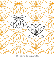 Digital Quilting Design Bloom by Leisha Farnsworth