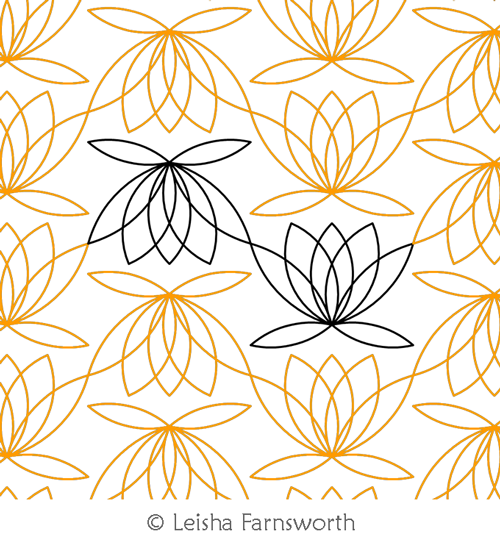 Digital Quilting Design Bloom by Leisha Farnsworth