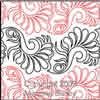 Digital Quilting Design Flirty Feather by Marjorie Busby.