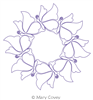 Digital Quilting Design Mary's Butterfly Wreath by Mary Covey.