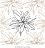 Digital Quilting Design Floral by Mike Fountain