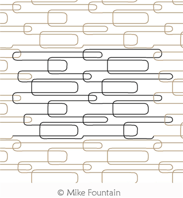 Digital Quilting Design Paper Clips by Mike Fountain